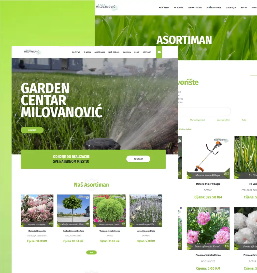 Garden Centar Milovanovic.  | iDEV IT Solutions & Services